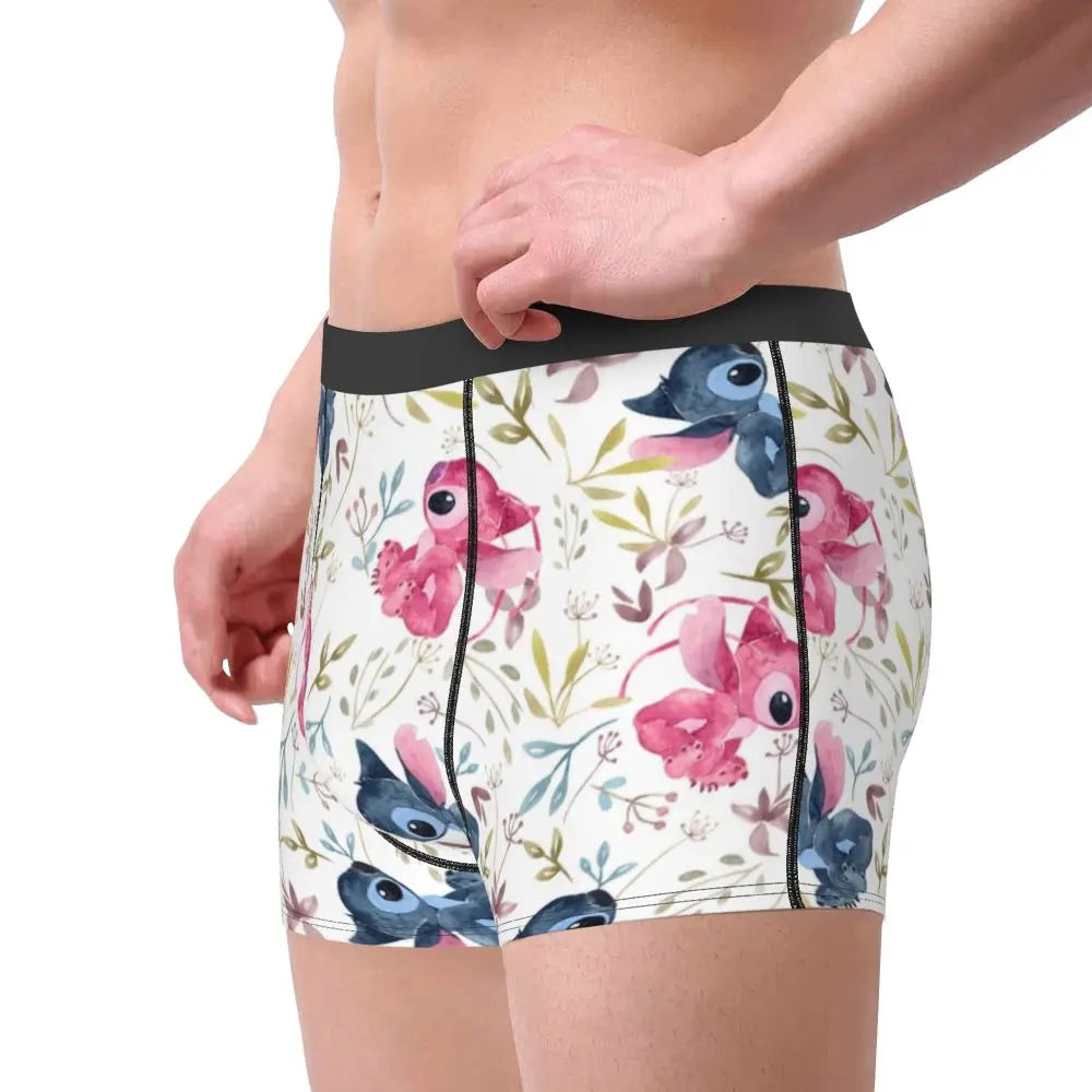 Quần Sịp Nam Lilo Stitch Thoải Mái Phong Cách Anime