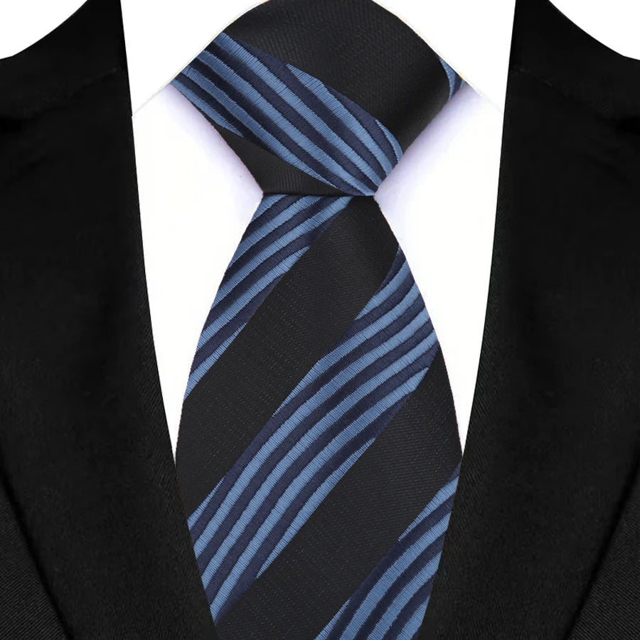 Cà vạt Nam Cổ điển 8cm Sọc Paisley Thời trang