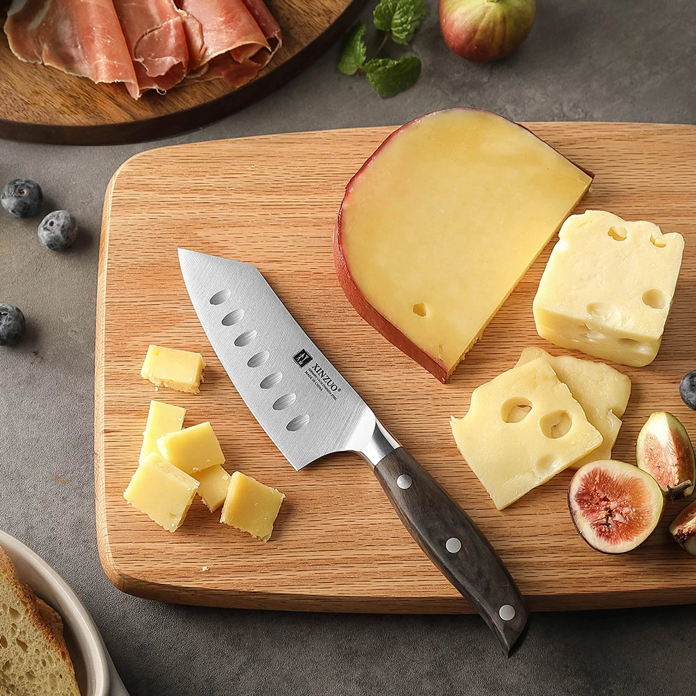 XINZUO  Household Kitchen Knife 4.5" Cheese Knife Stainless Steel Kitchen Knife Outdoor Carrying Knife Fine Workmanship - Daisan Mart
