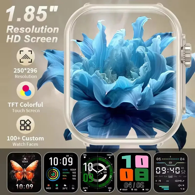 Smart Watch 1.85 AMOLED Waterproof IP68