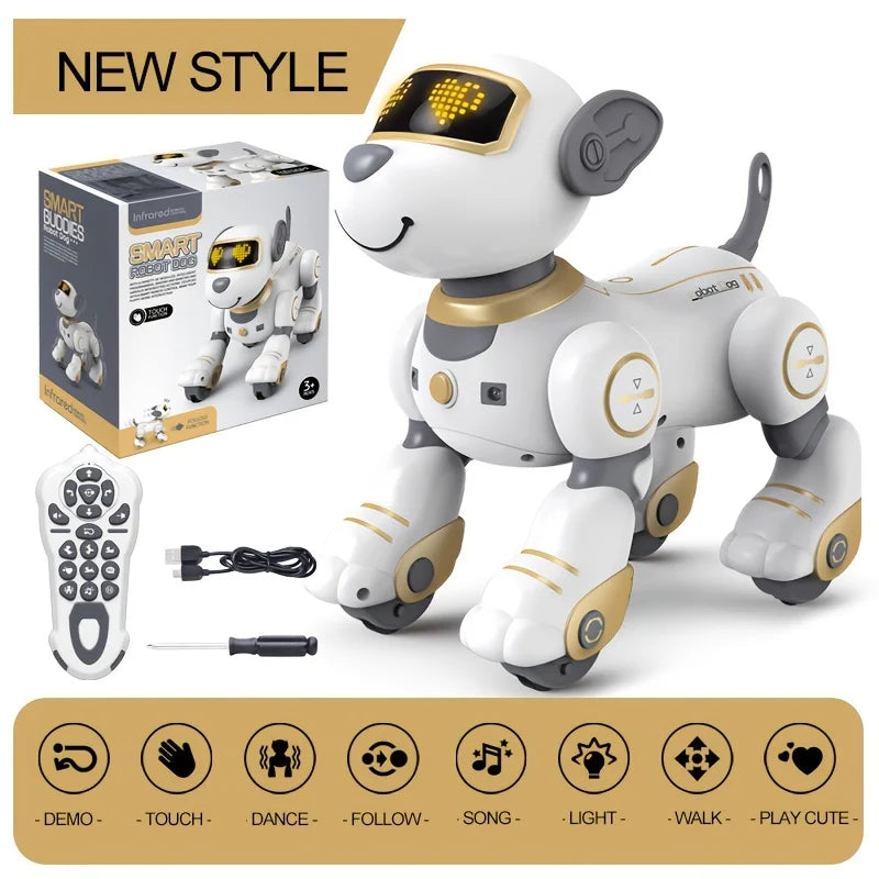 Intelligent Robot Dog Remote Control Electronic Sing Dance Follow Smart Interactive Stunt Music Toy Programmable Puppy Kid Gift - Daisan Mart