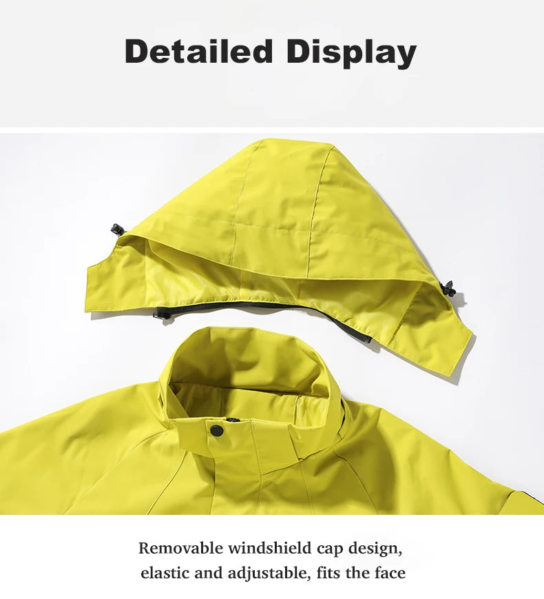 JNLN Men's and Women's Windproof Waterproof Outdoor Jacket