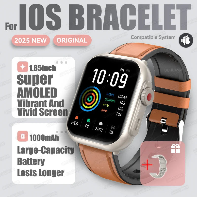 2025 AMOLED 1.85 IP68 Fashion Smart Watch