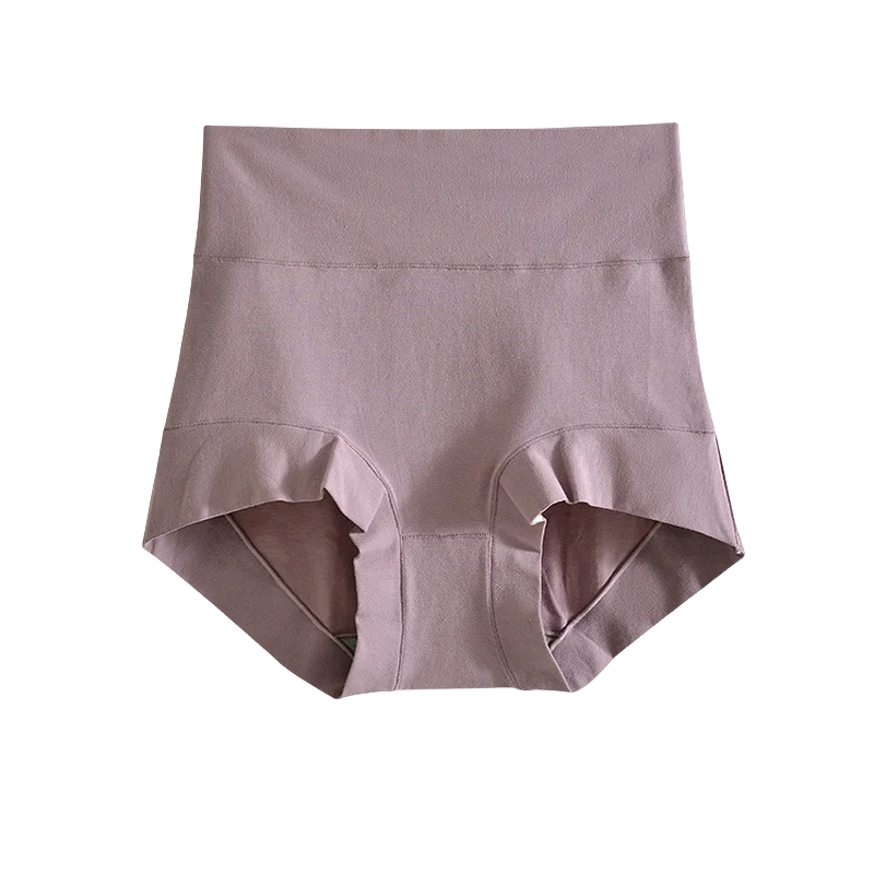 Women's cotton high-waisted, stretchy, belly-hugging panties, 2 pieces