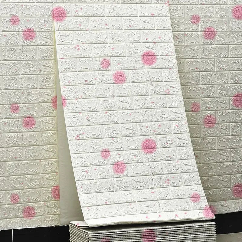 Giấy Dán Tường 3D Chống Thấm Hoa Văn Gạch 70cm*10m