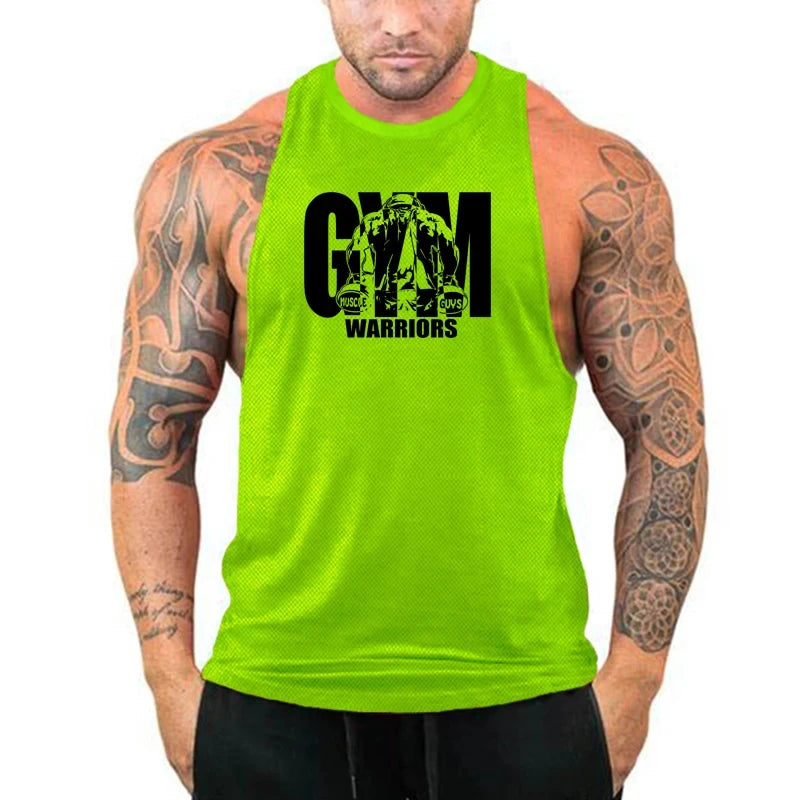 Áo Tank Tập Gym Nam Thoáng Mát Cotton Không Tay - Daisan Mart