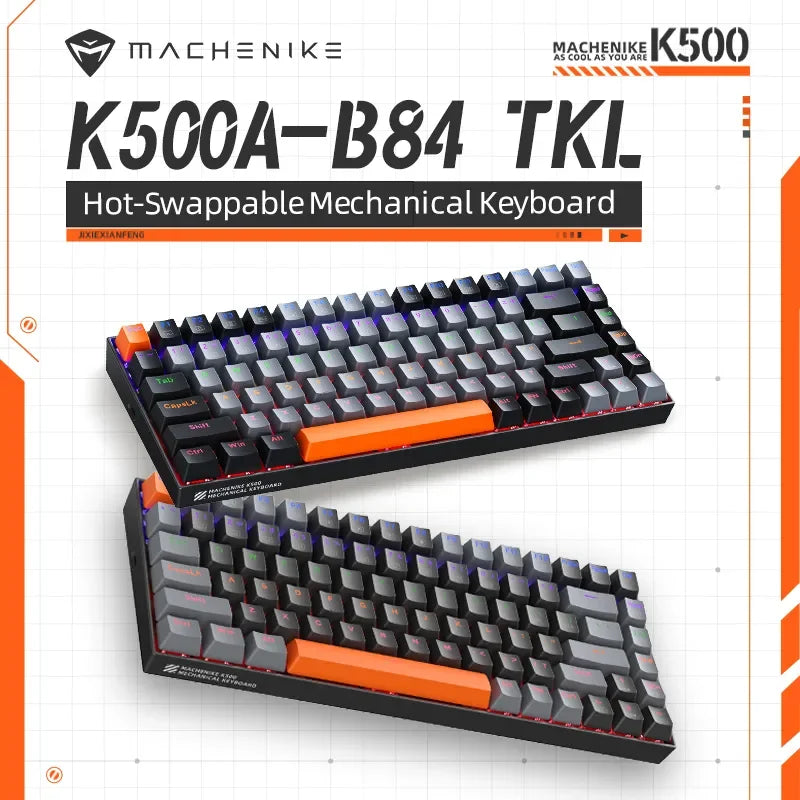 Bàn phím cơ Machenike K500A 75% TKL 6 màu cho game thủ