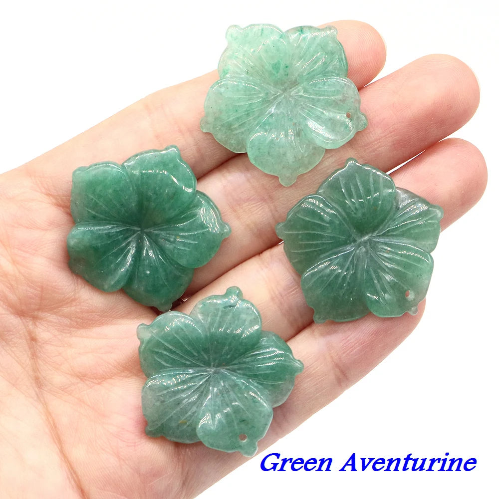 Amethyst Flower Natural Gemstone Pendant