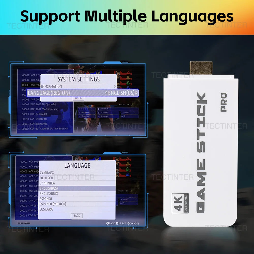 Máy Chơi Game M15 Retro 4K Tay Cầm Không Dây 2 Người - Daisan Mart