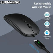 Silent wireless gaming mouse, magic rechargeable battery