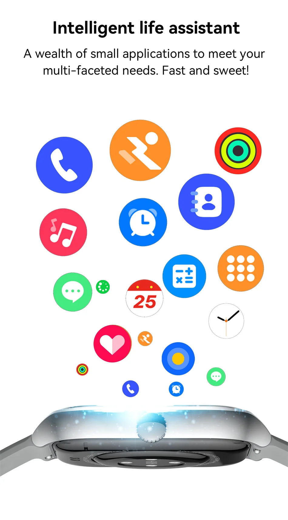 Đồng hồ thông minh 2025 AMOLED 2.01 Thời trang đôi