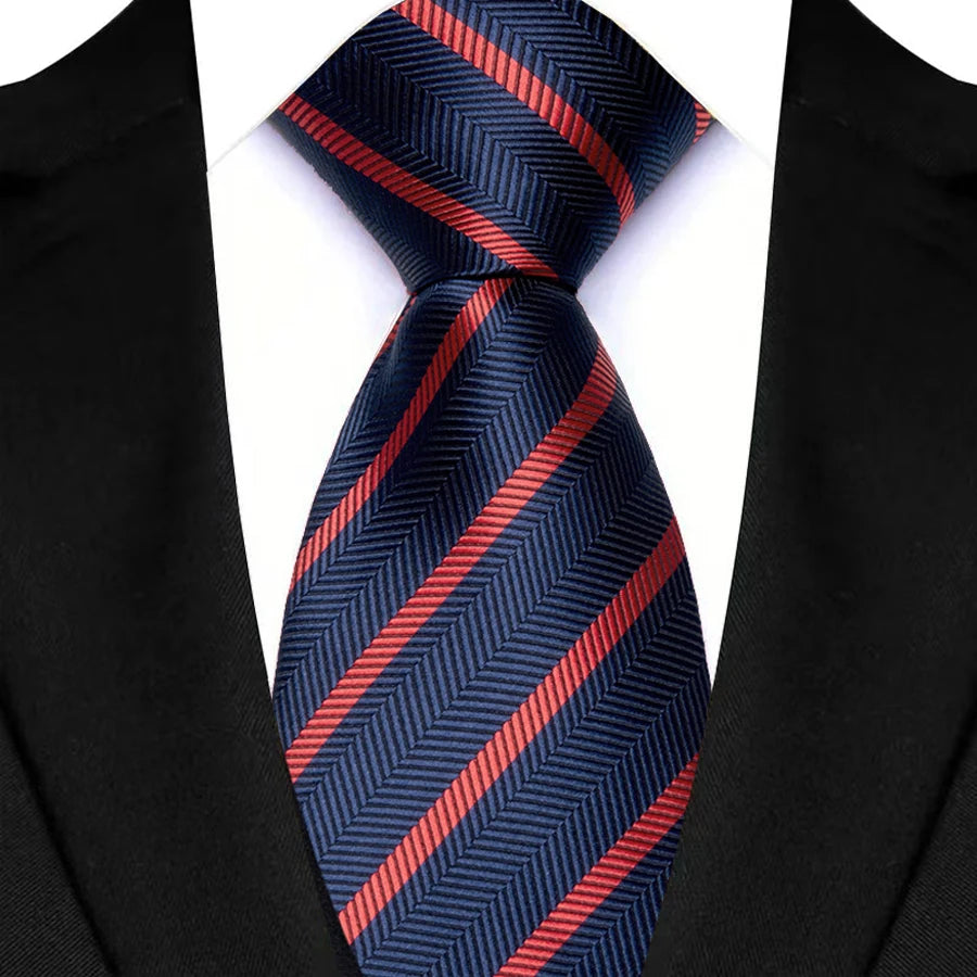Cà vạt Nam Cổ điển 8cm Sọc Paisley Thời trang