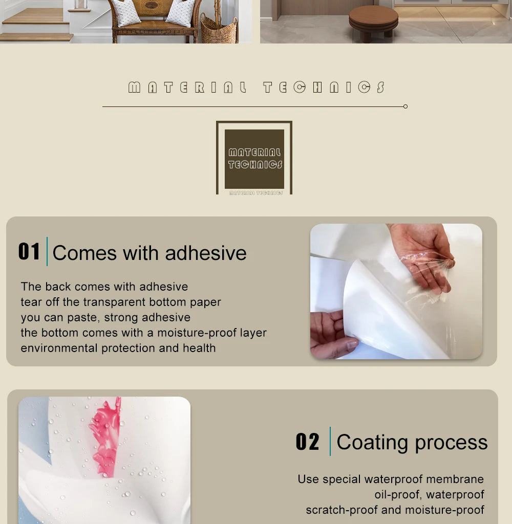 4pcs/set Simulated Plant Potted Plants Cabinet Decoration Wall Stickers Peel &amp; Stick Waterproof PVC Frameless Wall Art Mural