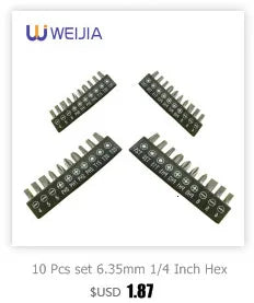 Mini Cordless Electric Screwdriver Pistol Rechargeable LED DIY 7-Piece