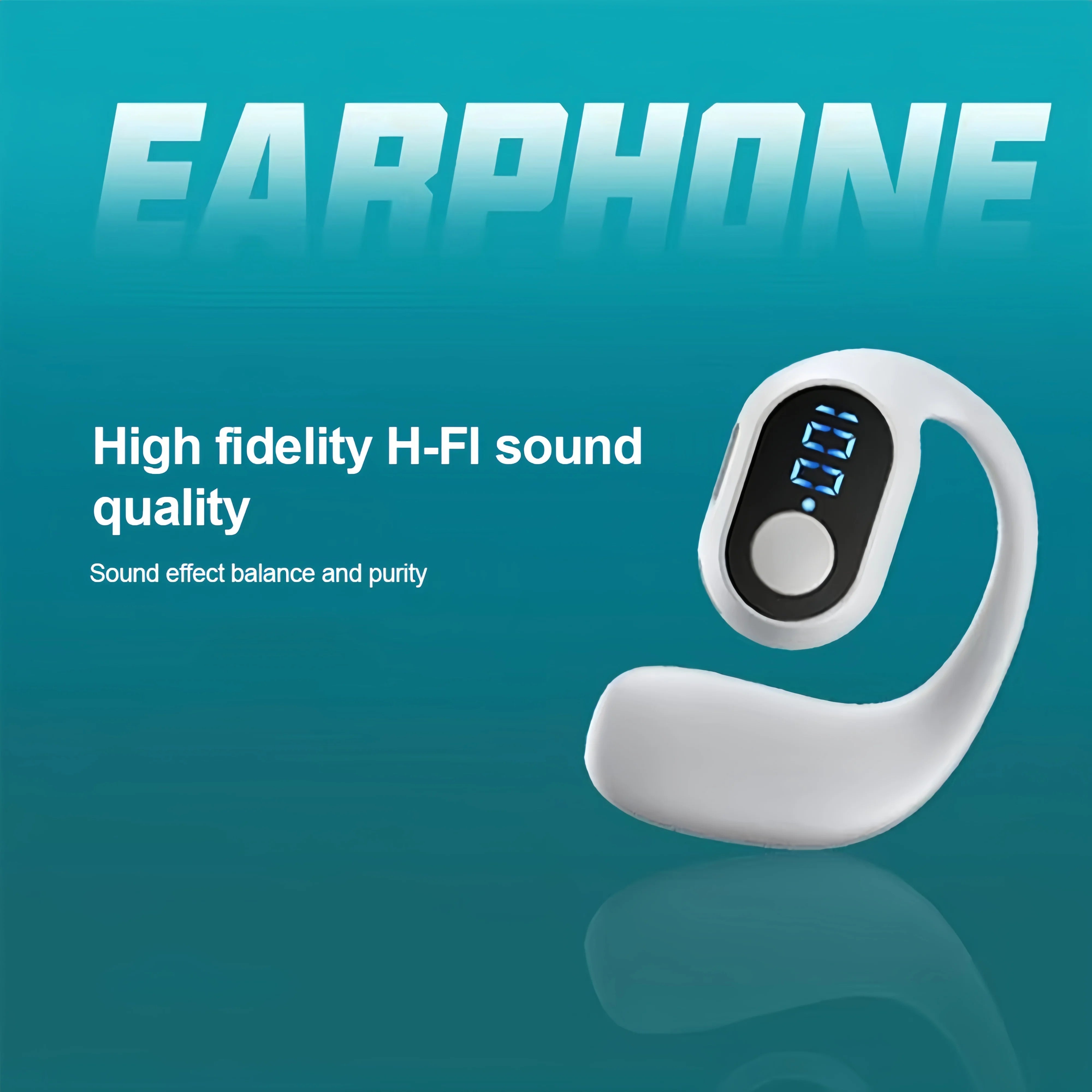 Tai Nghe Bluetooth 5.3 Chống Ồn, Âm Thanh HiFi, Earhook