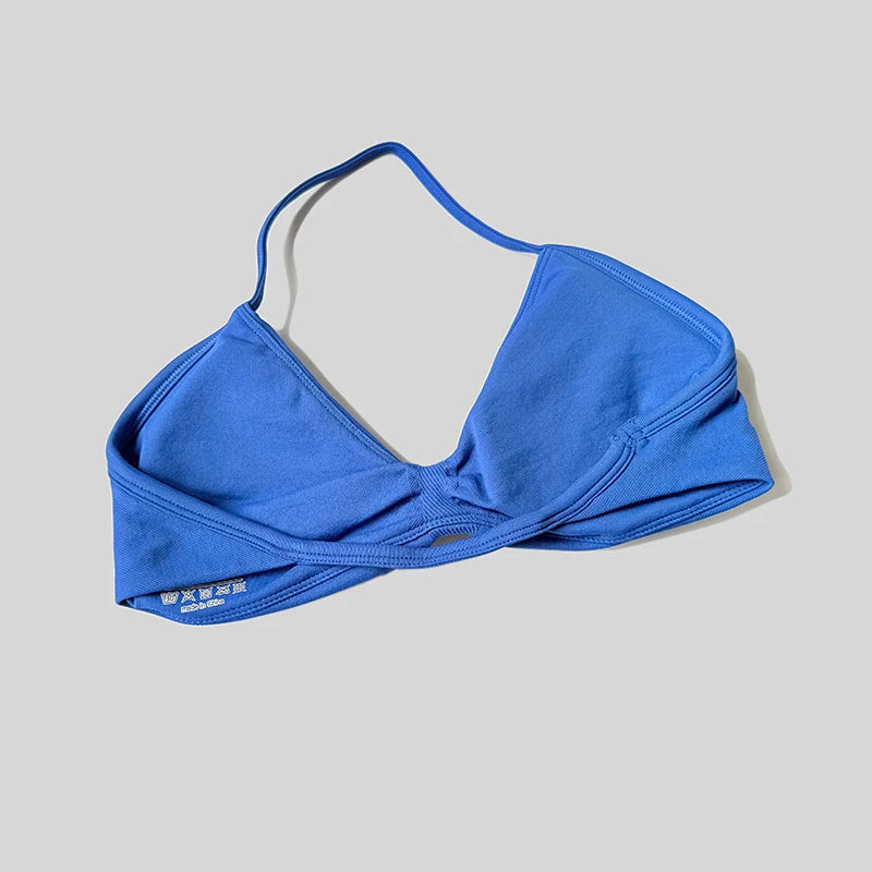 Sexy Push Up Backless Halter Women's Gym Top