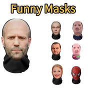 3D Realistic Face Masks Mascaras Realistic Mask Cosplay Prop Funny Mesh Mask Full Face Headwear Party Halloween Masks New