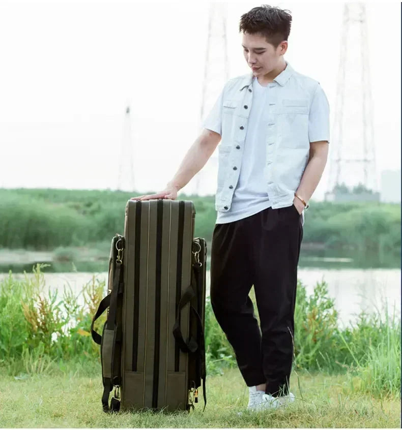 Oxford Multi-Function Fishing Rod Bag with 3 Compartments