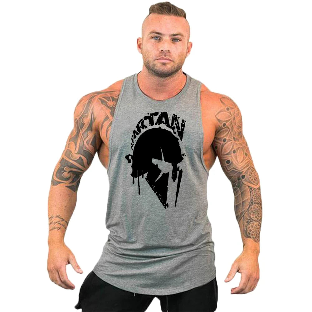 Men's Sleeveless Gym Sports T-Shirt, Breathable