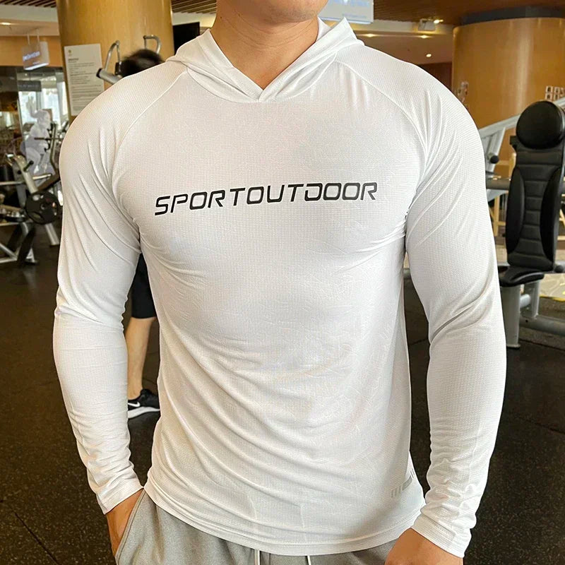 Men's Quick Dry Long Sleeve Sports T-Shirt