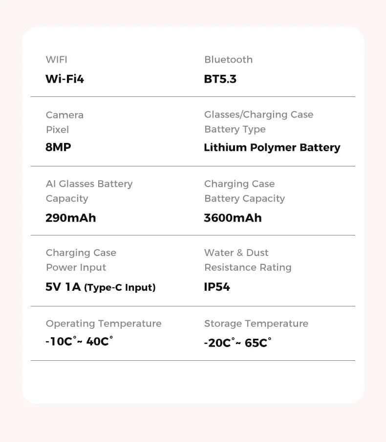 Kính Thông Minh AI 800W Chụp Hình, Dịch & Gọi - Daisan Mart
