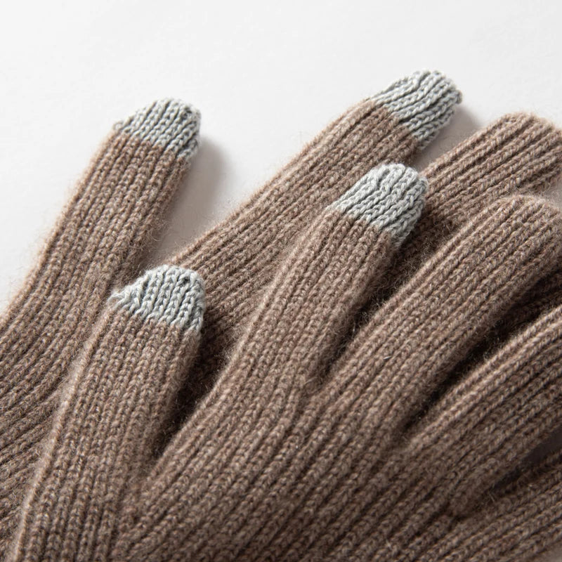 Găng Tay Nữ Len Cashmere Mềm Ấm, Cảm Ứng Mùa Đông - Daisan Mart