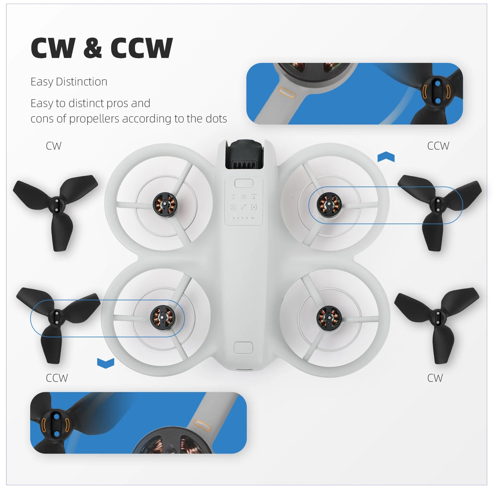 Cánh Quạt Đa Màu Giảm Ồn Tháo Nhanh Cho DJI NEO - Daisan Mart