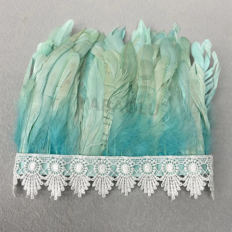 Natural Feather Sleeve Cuffs Gloves Party Cosplay Lace Wrist Cuffs Fur Sleeve Furry Accessories Carnival Stage Show Costume - Daisan Mart