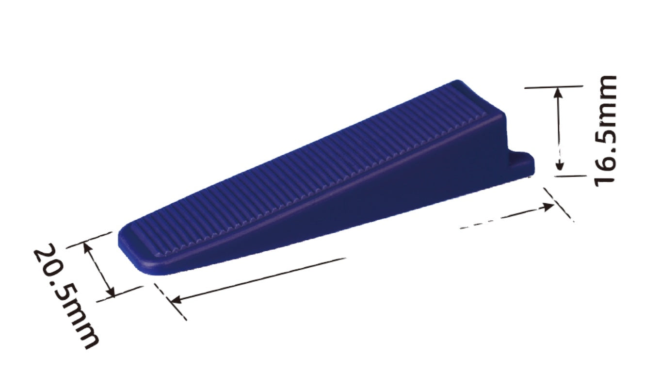 Clamp and wedge tile leveling system 