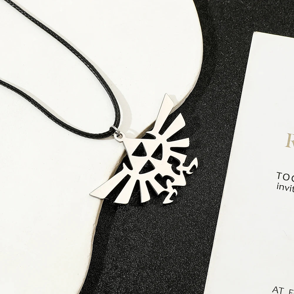 The Legend of Zelda Necklace classic fashion game pendant accessories rope chain stainless steel cool pendant Necklace