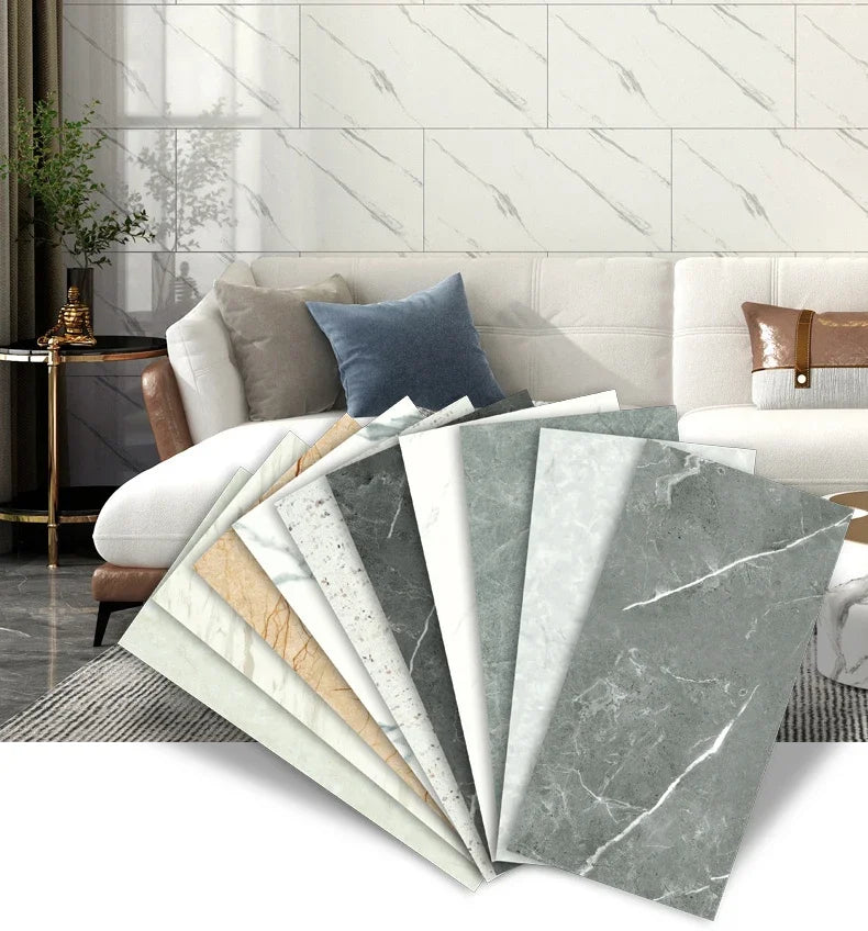 Miếng Dán Tường 3D Giả Gạch 30x60 Chống Nước Marble - Daisan Mart