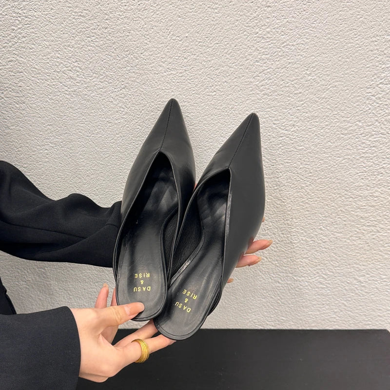 Dép Mũi Nhọn Nữ Thời Trang SUOJAILUN 2024 Mới