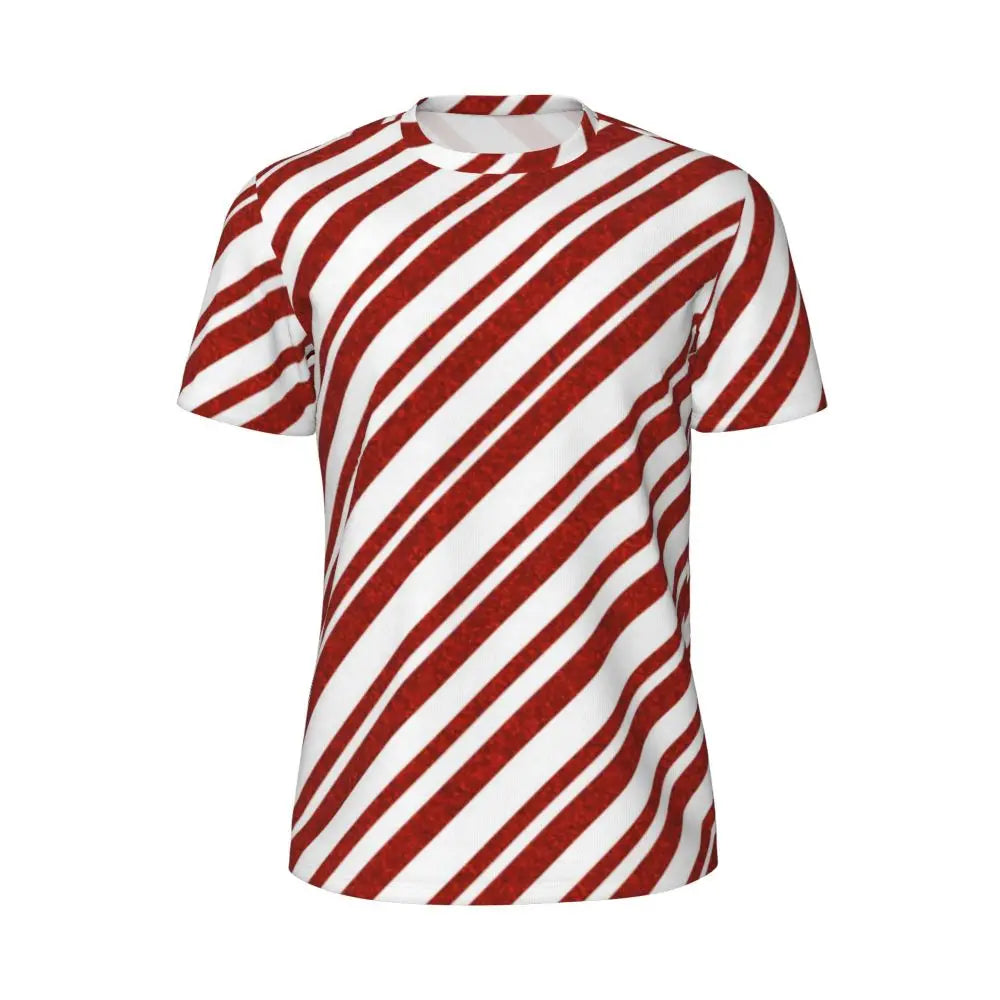 Stylish Mondrian Striped Men's Gym T-Shirt