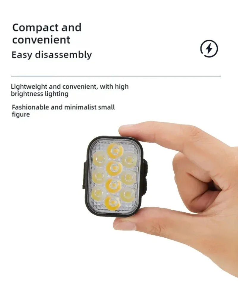 BUCKLOS COB LED Bicycle Light Waterproof USB Rechargeable 1100mAh