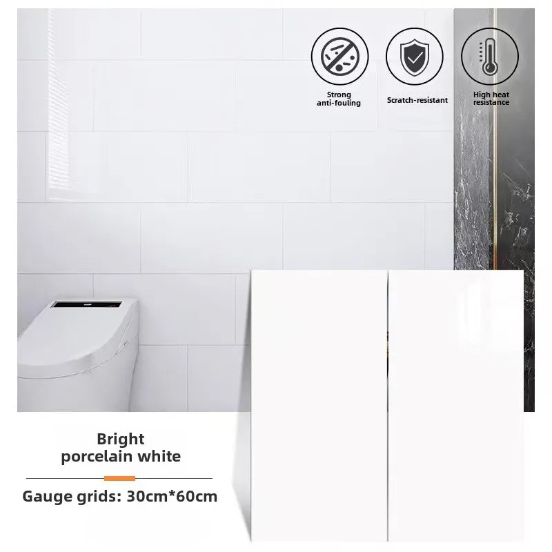 10/30PCS 30cmx60cm Bathroom Tile Waterproof Sticker Thick Self-adhesive Floor Sticker Marble PVC Indoor Wall Sticker