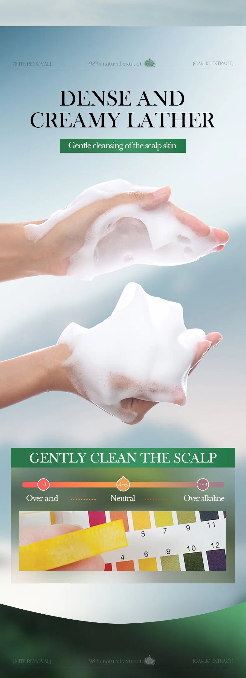 SADOER shampoo soothes itching, removes dandruff, and controls oil