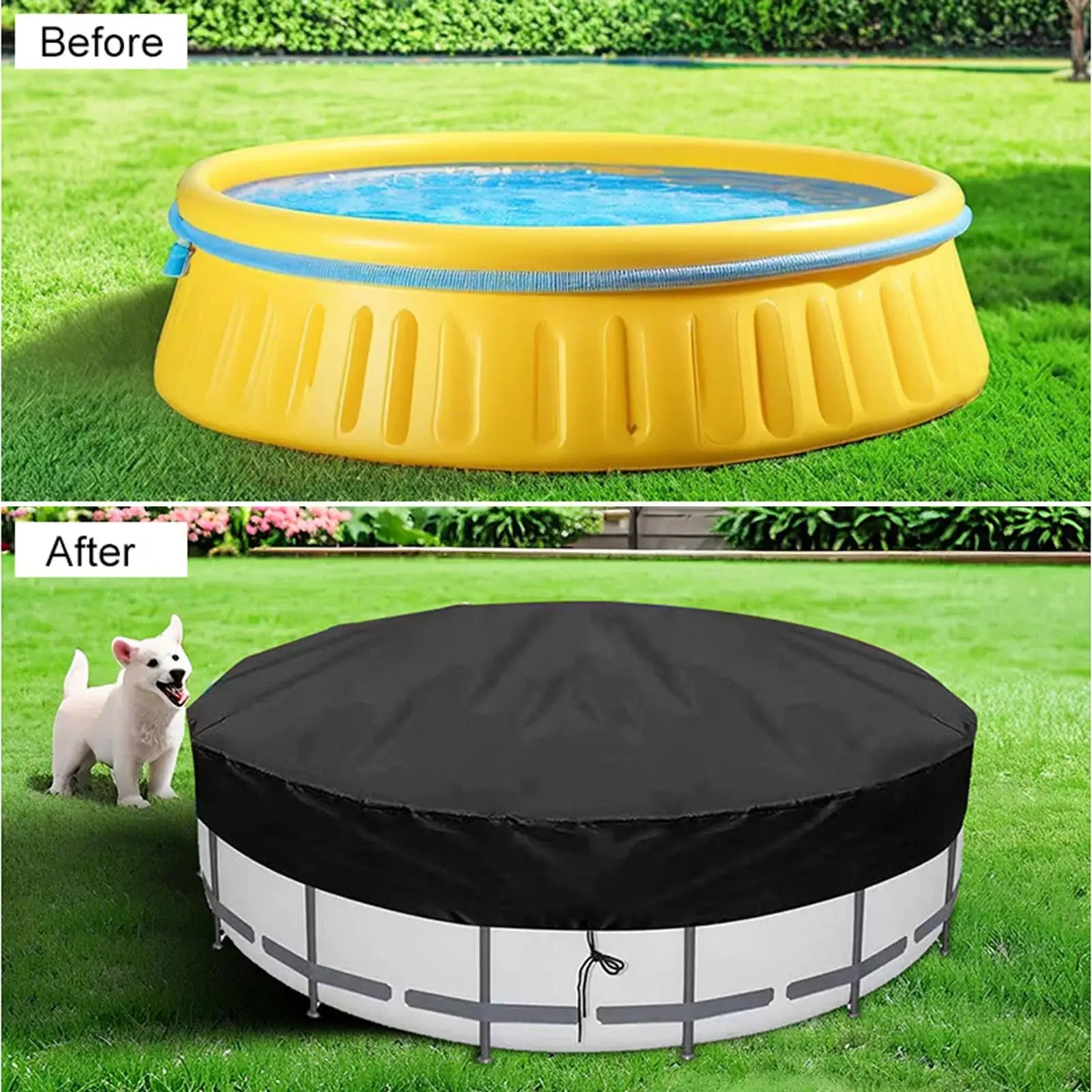 Tấm Bạt Tròn Che Hồ Bơi Gấp Gọn - Bảo Vệ & Chống Bụi