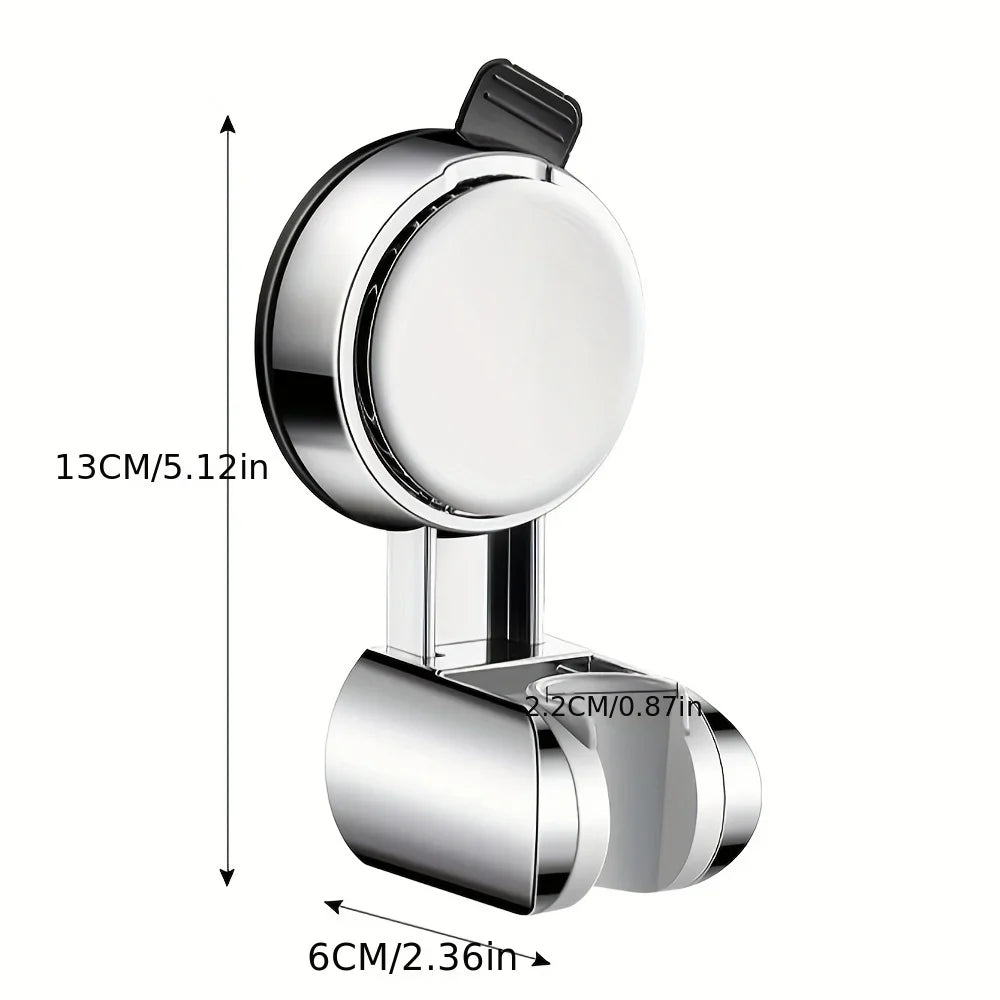 Bath Shower Holder Support Mural Douche Suction Cup Adjustable Handheld Wall Mounted Large Shower Head Supports Relocatable - Daisan Mart