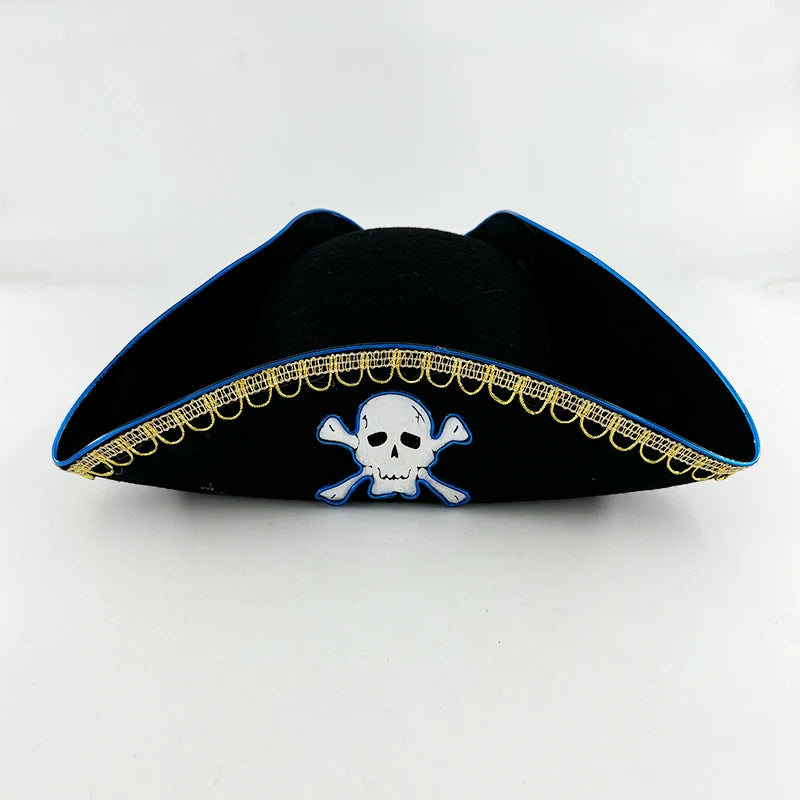 Halloween LED Light-Up Pirate Hat Skull Pattern
