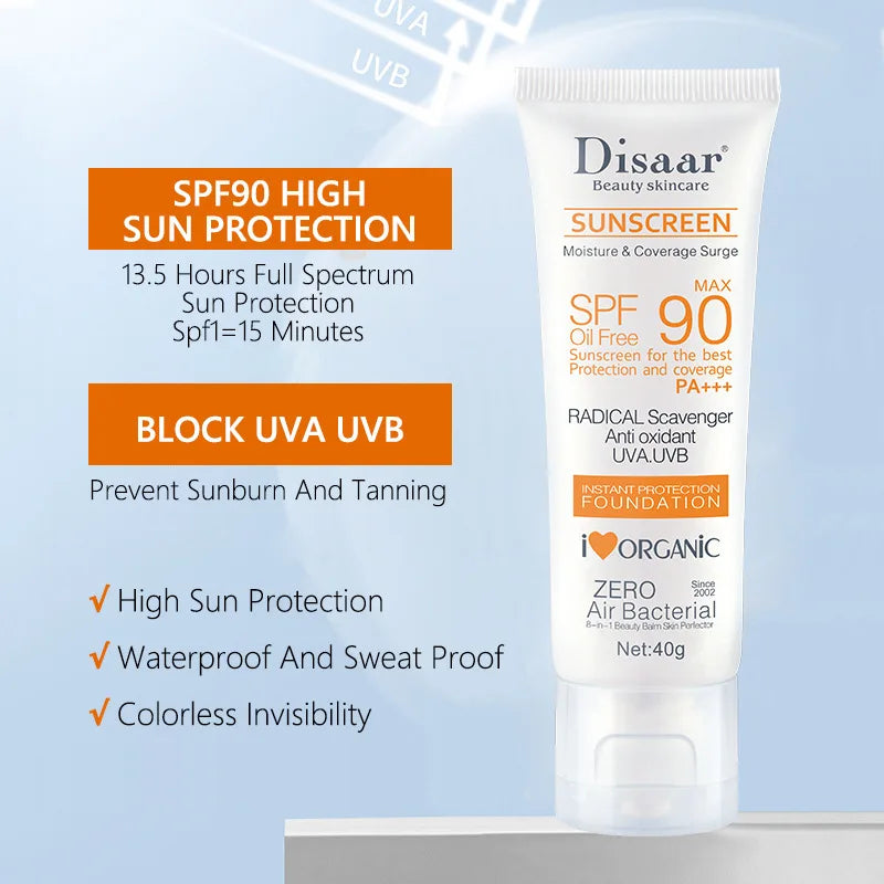 Facial Sunscreen Cream SPF 90+ SPF 50+ Sunblock Skin Protective Solar Lotion Original Facial Body Moisturizing UV  Sun Cream - Daisan Mart