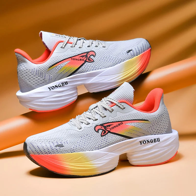 Giày Chạy Bộ Đệm Khí Carbon Nhẹ Êm Chân Chống Trượt