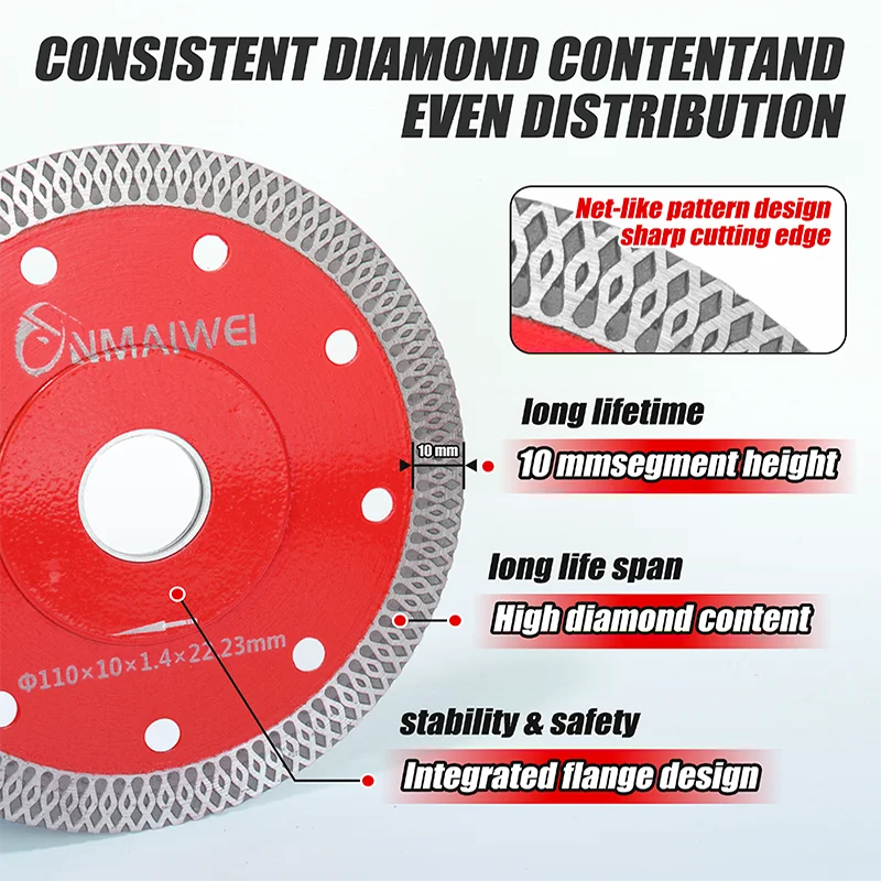 9pcs Dry Drill M14 Thread Brazing Hole Saw Set With Saw Blade Porcelain Tiles Crowns Granite Marble tile Drill Bits Tools