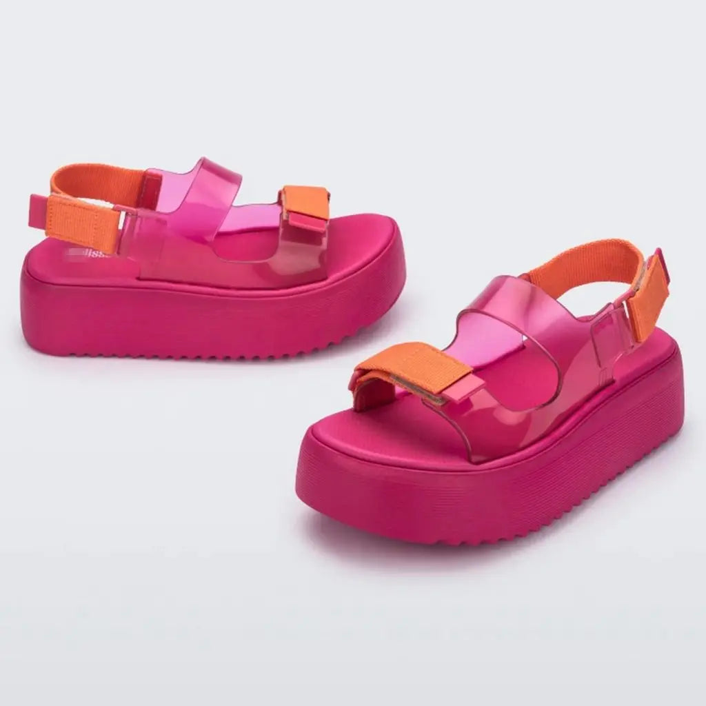 Sandal Nữ Mini Melissa 2025 Sóng Hoa Tim Retro