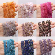2/3/4mm multi-colored natural stone beads for jewelry
