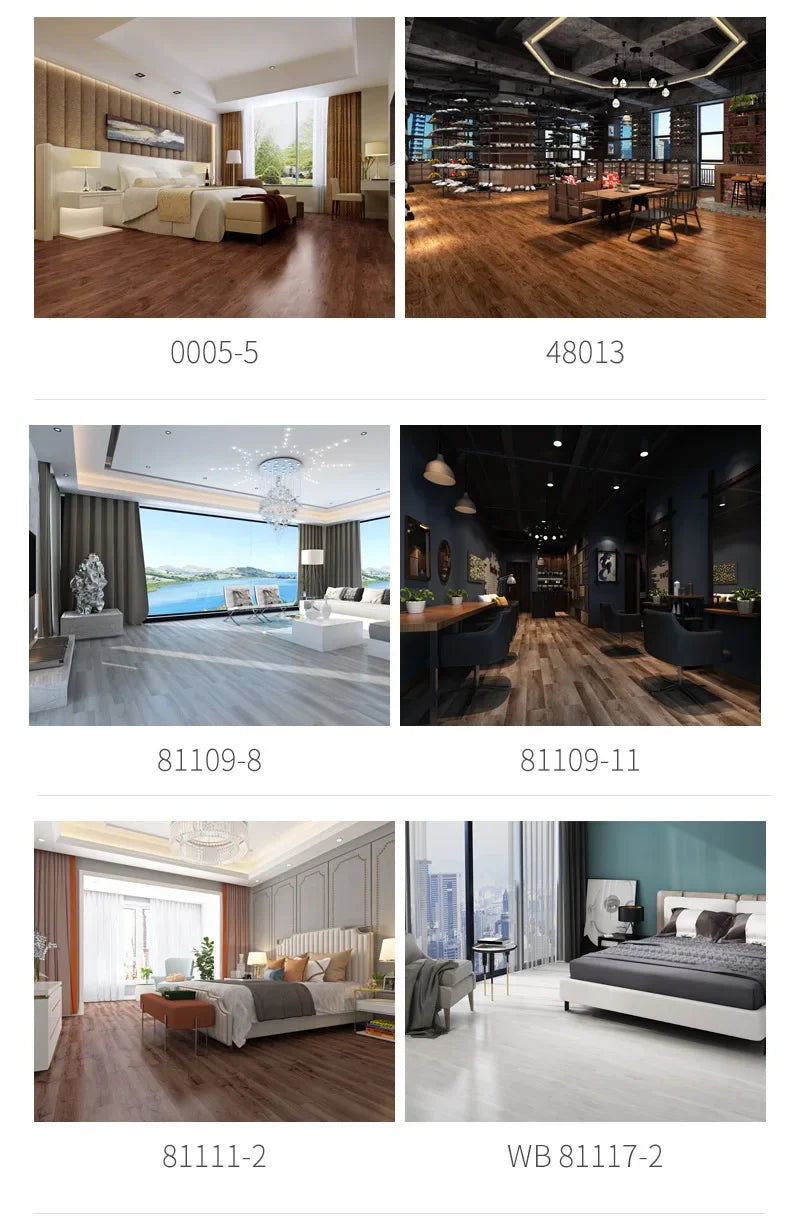 Self-adhesive Wood Grain Floor Wall Stickers Modern Style PVC for Living Room Toilet Kitchen Home Floor Decor Waterproof Sticker