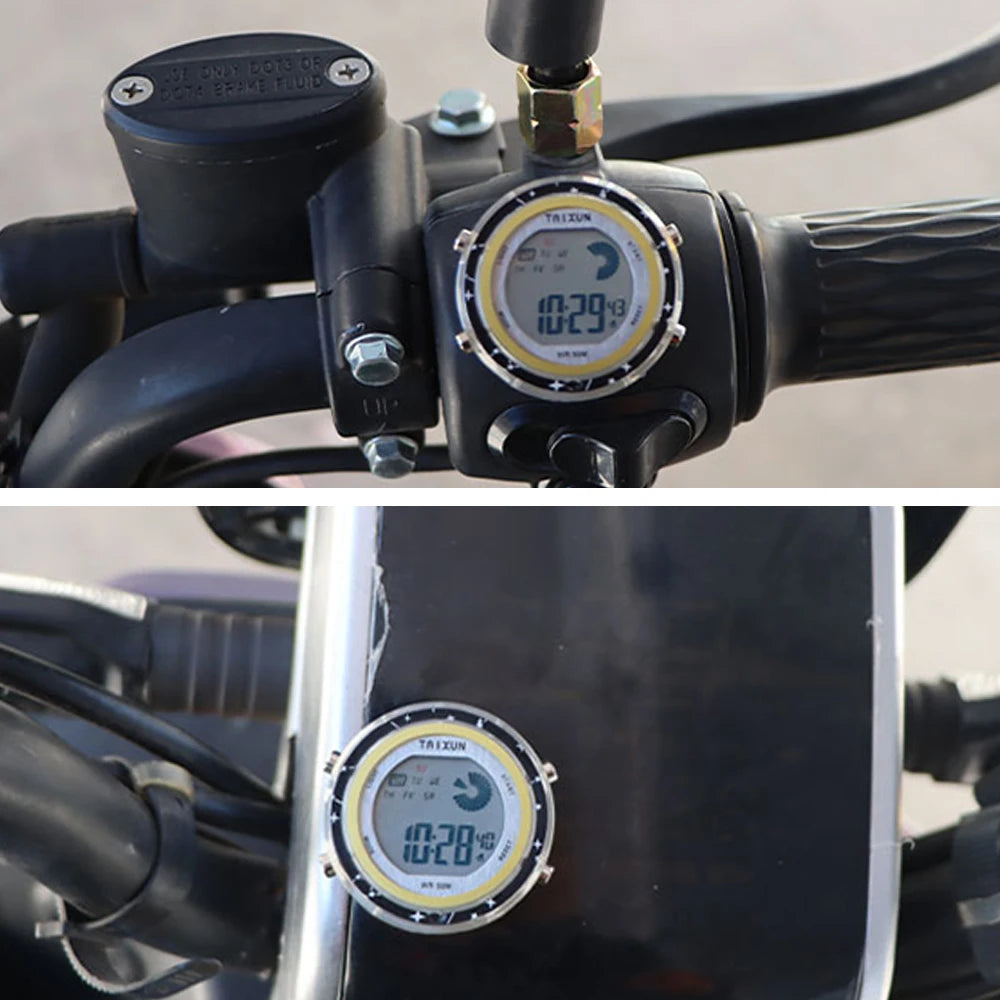 Đồng Hồ Dán Xe Máy Chống Nước - Mini Watch Dashboard