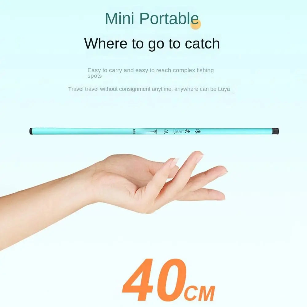 Bộ Cần Câu Cá Rút Gọn Carbon Kèm Máy Và Phụ Kiện