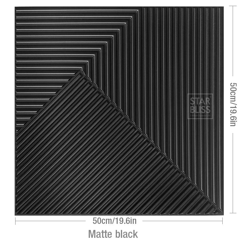 3D wall panel with golden wood grain, waterproof, 3m²