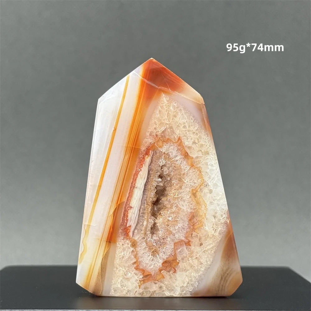 Natural Red Onyx Pillar - Decorative &amp; Healing Stone