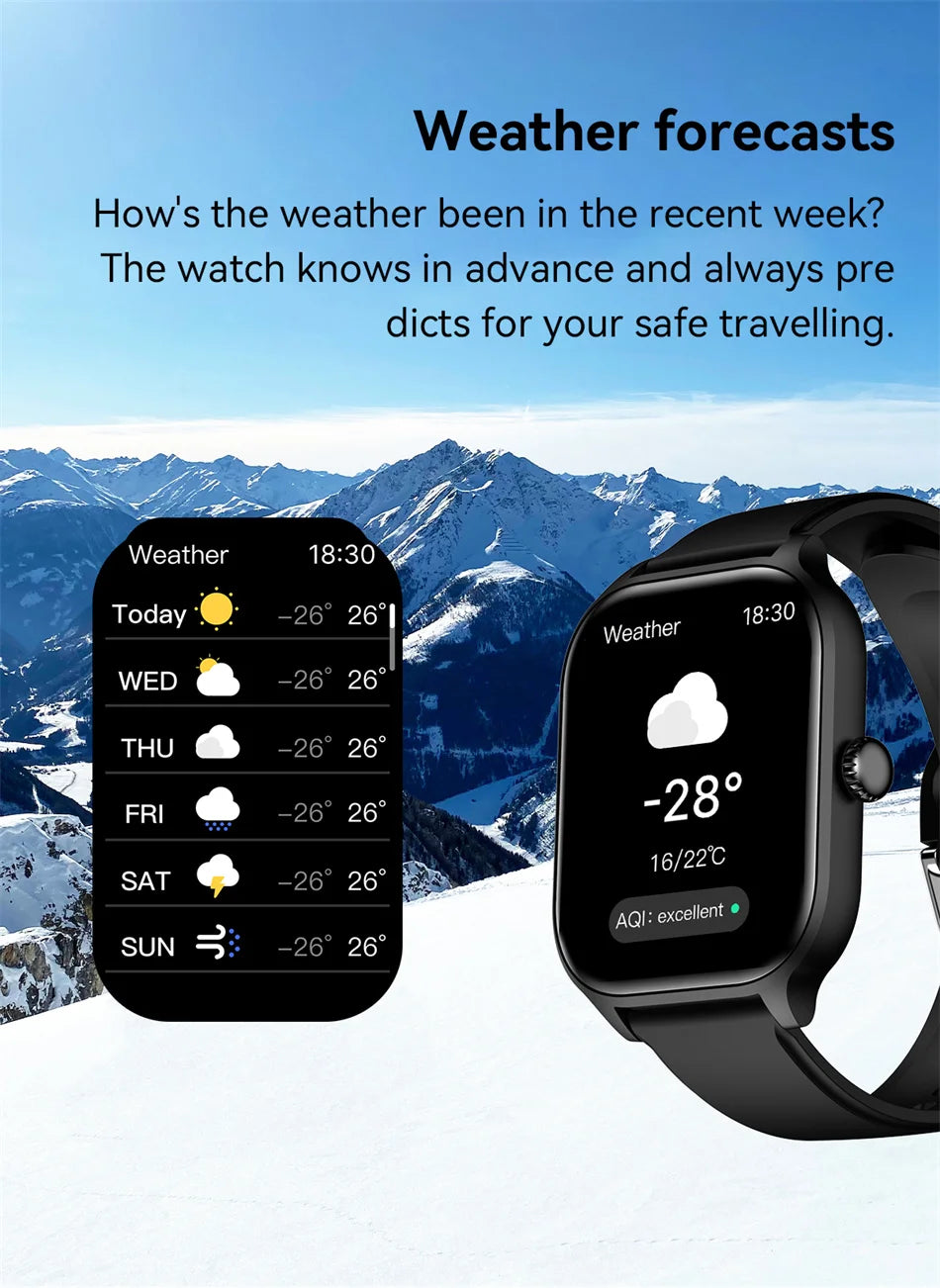 Đồng hồ thông minh 2025 AMOLED 2.01 Thời trang đôi